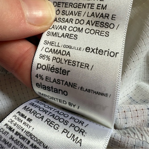 PUMA WHITE “WILD WEST” PRINT SHORT SLEEVE GOLF POLO SIZE SMALL - Picture 7 of 8